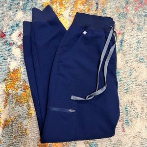 Figs XS Navy High Wasted Zamora Joggers